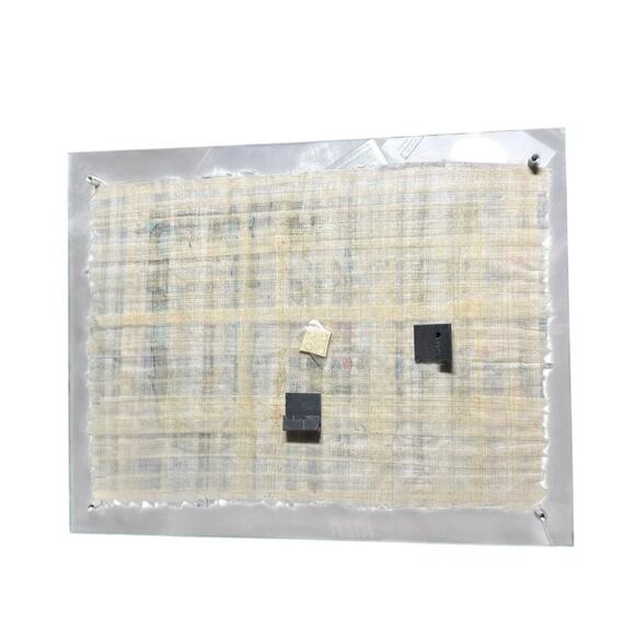 Glass Framed Hand Painted Egyptian Hieroglyphics‎ Art - Picture 2 of 2